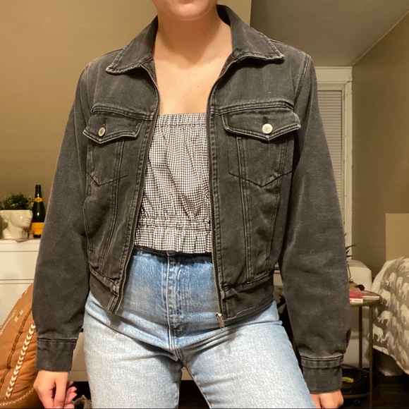 john galt black denim jacket